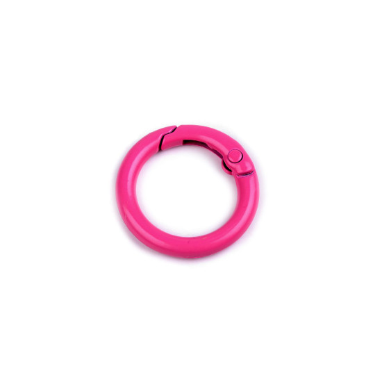 Inel carabina lacuit ø16 mm - Roz foarte deschis (10 Bucăți) Inel carabina lacuit ø16 mm - Roz foarte deschis (10 Bucăți)
