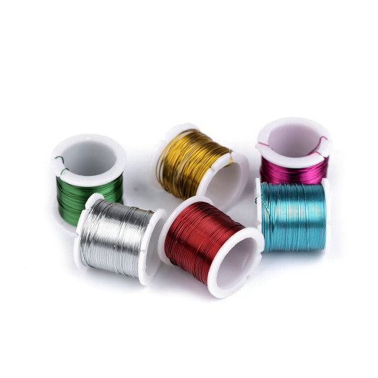 Sârmă decorativă ø0,3 mm set 6 buc - Mix (10 Seturi) Sârmă decorativă ø0,3 mm set 6 buc - Mix (10 Seturi)