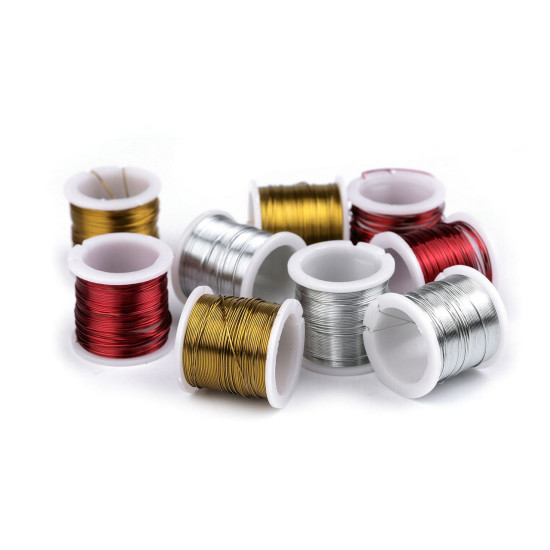 Sârmă decorativă ø0,3 mm set de 9 buc - Mix (8 Seturi) Sârmă decorativă ø0,3 mm set de 9 buc - Mix (8 Seturi)