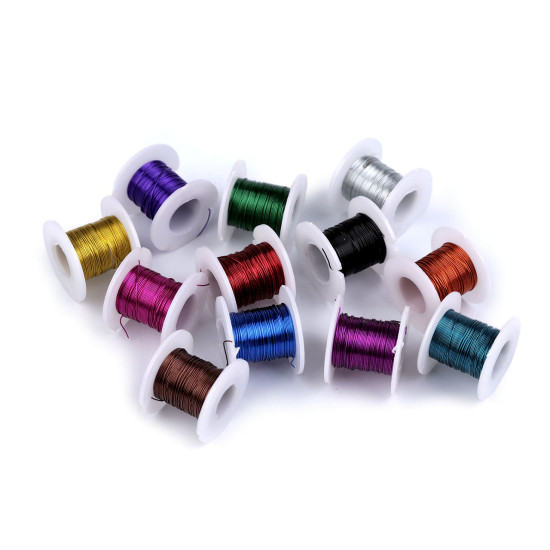Sârmă decorativă ø0,3 mm set de 12 buc - Mix (3 Seturi) Sârmă decorativă ø0,3 mm set de 12 buc - Mix (3 Seturi)