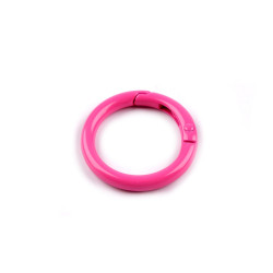Carabina inel lacuita ø25 mm - Roz (1 Bucată)
