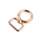 Carabina metalica 19 mm - Auriu clasic (20 Bucăți) Carabina metalica 19 mm - Auriu clasic (20 Bucăți)