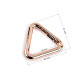 Carabina triunghi 25 mm - Auriu rose (1 Bucată)