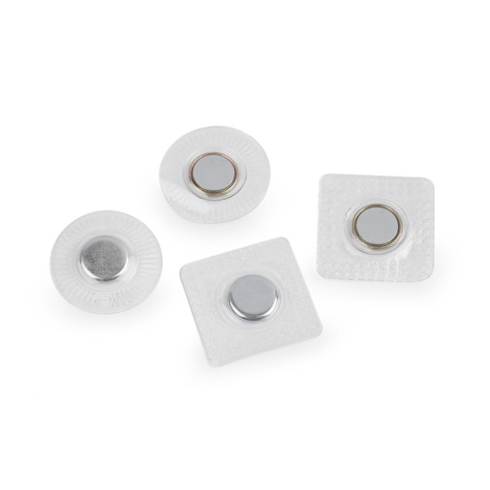 Închizatoare magnetică ascunsă pentru cusut ø12 mm - Transparent (2 Perechi) Închizatoare magnetică ascunsă pentru cusut ø12 mm - Transparent (2 Perechi)
