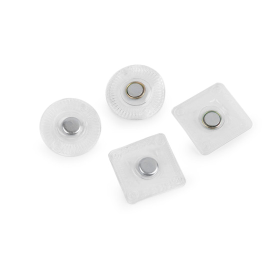 Închizatoare magnetică ascunsă pentru cusut ø8 mm - Transparent (30 Perechi) Închizatoare magnetică ascunsă pentru cusut ø8 mm - Transparent (30 Perechi)