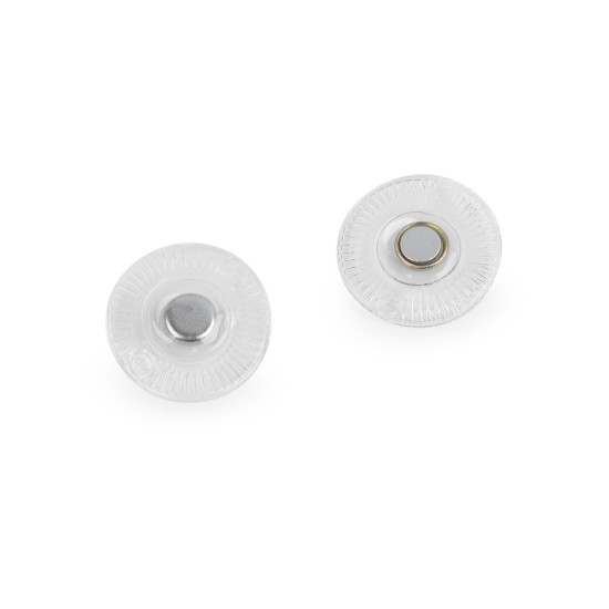 Închizatoare magnetică ascunsă pentru cusut ø8 mm - Transparent (30 Perechi) Închizatoare magnetică ascunsă pentru cusut ø8 mm - Transparent (30 Perechi)