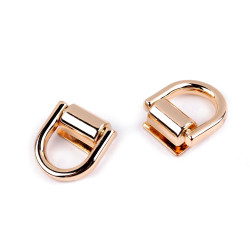 Ureche geanta lățime 16 mm - Auriu rose (10 Seturi)