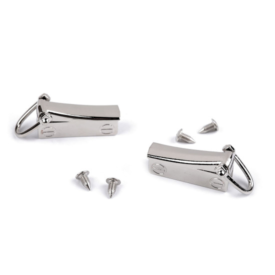 Accesoriu / catarama posete - Nichel (1 Pereche) Accesoriu / catarama posete - Nichel (1 Pereche)