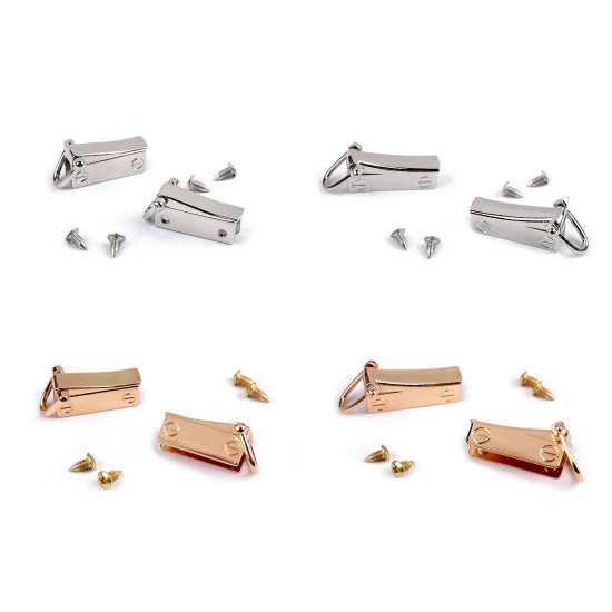 Accesoriu / catarama posete - Nichel (1 Pereche) Accesoriu / catarama posete - Nichel (1 Pereche)