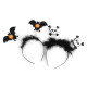 Cordeluță de păr - halloween, vrăjitoare - Negru (12 Bucăți) Cordeluță de păr - halloween, vrăjitoare - Negru (12 Bucăți)