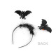 Cordeluță de păr - halloween, vrăjitoare - Negru (12 Bucăți) Cordeluță de păr - halloween, vrăjitoare - Negru (12 Bucăți)