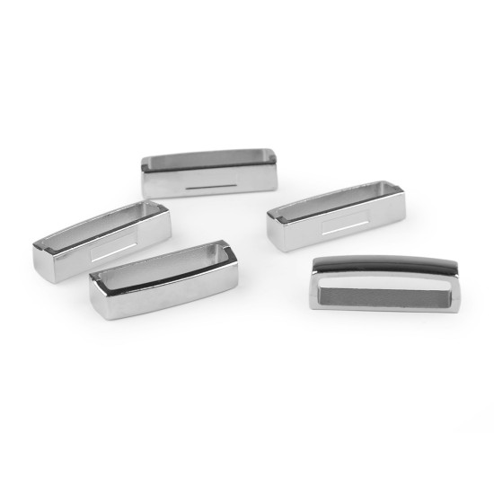 Ochi metalic de trecere 25 mm pentru genți și curele - Nichel (5 Bucăți) Ochi metalic de trecere 25 mm pentru genți și curele - Nichel (5 Bucăți)