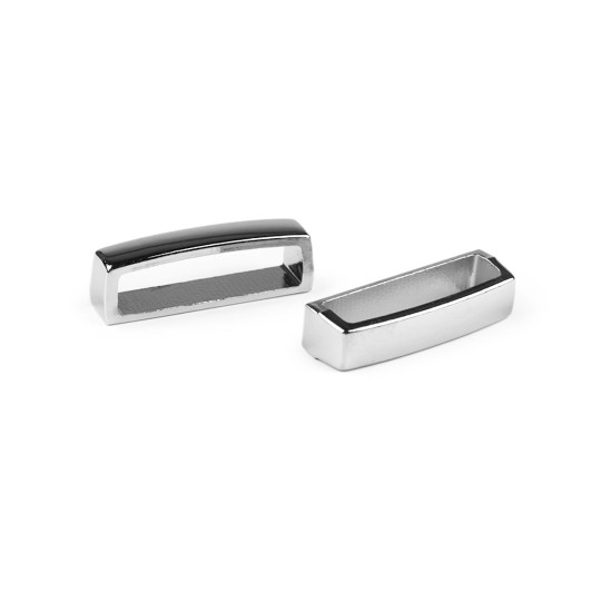 Ochi metalic de trecere 25 mm pentru genți și curele - Nichel (5 Bucăți) Ochi metalic de trecere 25 mm pentru genți și curele - Nichel (5 Bucăți)
