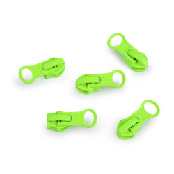 Cursor pentru fermoare spiralate impermeabile no 7 - Verde neon (150 Bucăți)