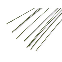 Sârmă floristică ø0,8 mm lungime 60 cm - Verde (10 Bucăți)