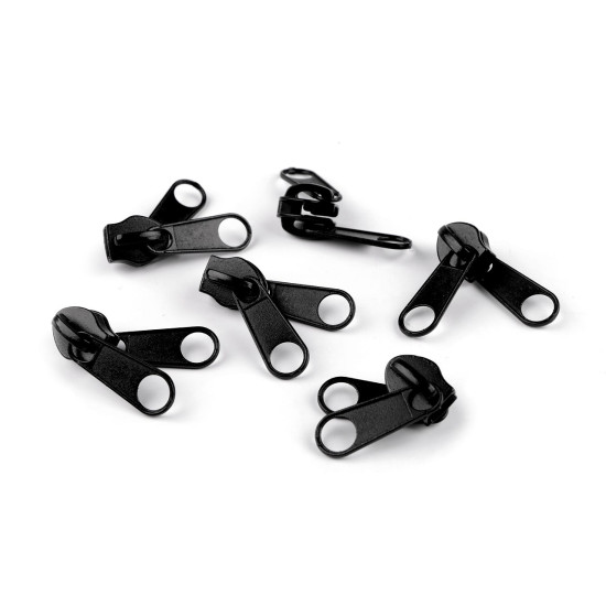 Cursor pentru fermoar spiralat cu două fețe nr. 10 - Alb (10 Bucăți) Cursor pentru fermoar spiralat cu două fețe nr. 10 - Alb (10 Bucăți)