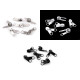 Cursor pentru fermoar spiralat cu două fețe nr. 10 - Alb (10 Bucăți) Cursor pentru fermoar spiralat cu două fețe nr. 10 - Alb (10 Bucăți)