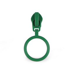 Cursor pentru fermoare spiralate nr. 5 cu inel colorat - Verde pastel (20 Bucăți)