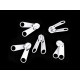 Cursor pentru fermoar spiralat cu două fețe nr. 7 - Negru (5 Bucăți) Cursor pentru fermoar spiralat cu două fețe nr. 7 - Negru (5 Bucăți)