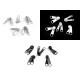 Cursor pentru fermoar spiralat cu două fețe nr. 7 - Negru (5 Bucăți) Cursor pentru fermoar spiralat cu două fețe nr. 7 - Negru (5 Bucăți)