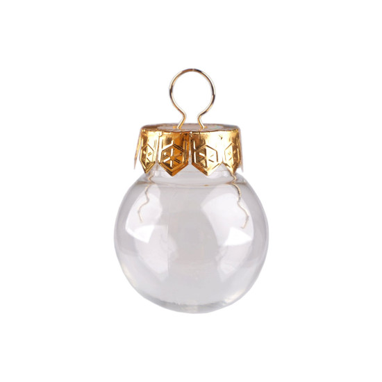 Glob decorabil ø4 cm - Transparent (60 Bucăți)