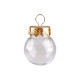 Glob decorabil ø4 cm - Transparent (60 Bucăți)