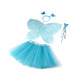 Costum de carnaval - zână, aripi de pene - Roz deschis (1 Set) Costum de carnaval - zână, aripi de pene - Roz deschis (1 Set)