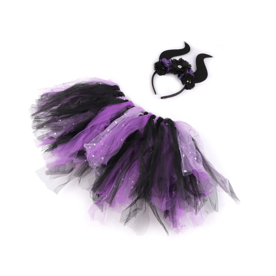 Costum de carnaval - regina magiei negre - Violet (1 Set) Costum de carnaval - regina magiei negre - Violet (1 Set)