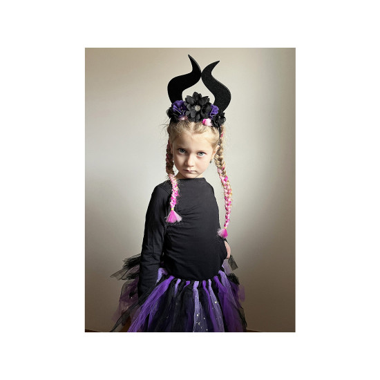 Costum de carnaval - regina magiei negre - Violet (1 Set) Costum de carnaval - regina magiei negre - Violet (1 Set)