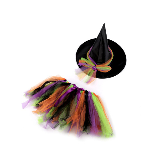 Costum de carnaval - vrăjitoare - Violet (2 Seturi) Costum de carnaval - vrăjitoare - Violet (2 Seturi)