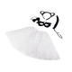 Costum de carnaval - pisica - Alb (1 Set) Costum de carnaval - pisica - Alb (1 Set)