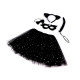Costum de carnaval - pisica - Alb (1 Set) Costum de carnaval - pisica - Alb (1 Set)