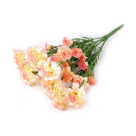 Buchet de garoafe artificiale - Crem deschis (3 Bucăți) Buchet de garoafe artificiale - Crem deschis (3 Bucăți)