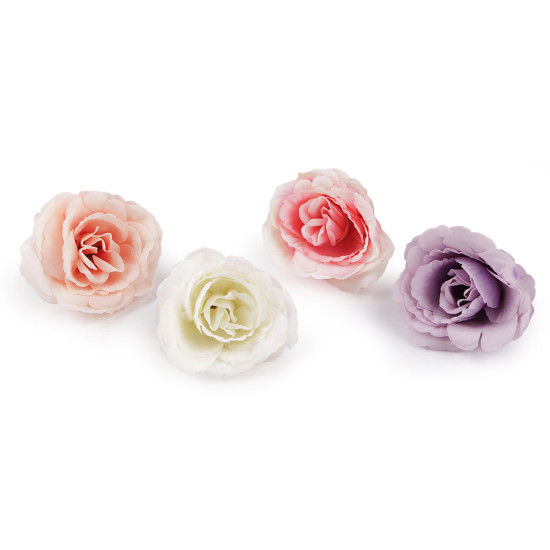 Floare de trandafir artificiala ø5 cm - Roz deschis (12 Bucăți)