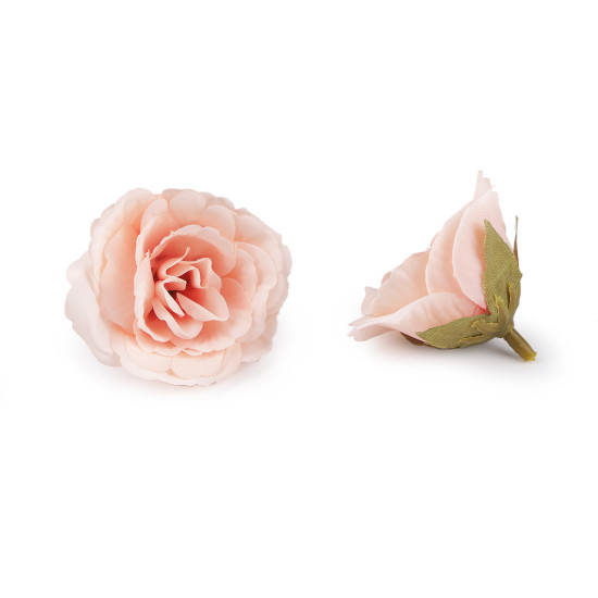 Floare de trandafir artificiala ø5 cm - Roz deschis (12 Bucăți)