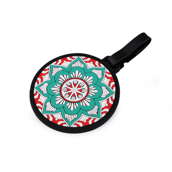 Etichetă nume mandala / etichetă pentru bagaje - Roșu (1 Bucată) Etichetă nume mandala / etichetă pentru bagaje - Roșu (1 Bucată)