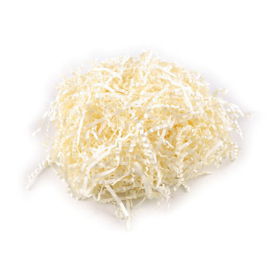 Hartie decorativa iarba 30 g ondulata - Crem deschis (3 Saci)