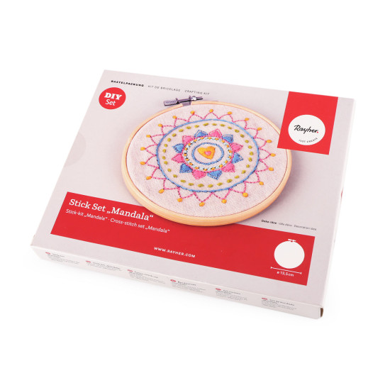 Kit de broderie cu motiv preimprimat, mandala - Conform imaginii (1 Set) Kit de broderie cu motiv preimprimat, mandala - Conform imaginii (1 Set)