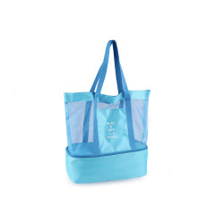 Geanta usoara cu cutie termica 42x41 cm - Albastru azur (1 Bucată)