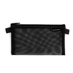 Etui / portofel plasa 20x12 cm - Negru (1 Bucată)
