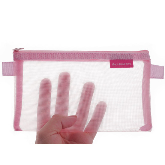 Etui / portofel plasa 20x12 cm - Albastru deschis (1 Bucată) Etui / portofel plasa 20x12 cm - Albastru deschis (1 Bucată)