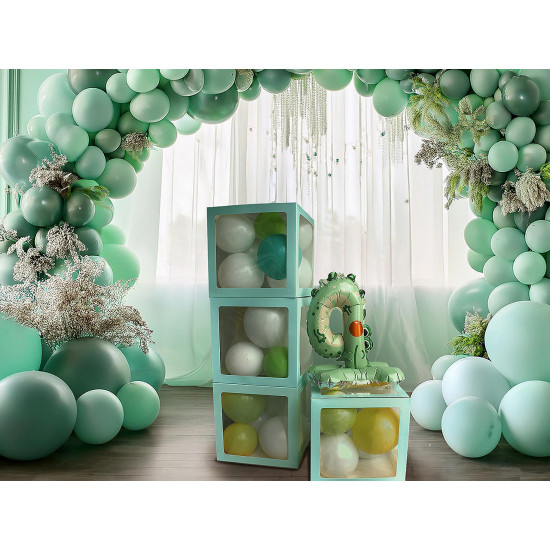 Set de cutii pentru baloane 4 buc - Verde mentă (4 Bucăți)