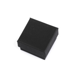 Cutie de bijuterii 5,5x5,5 cm - Negru (12 Bucăți)