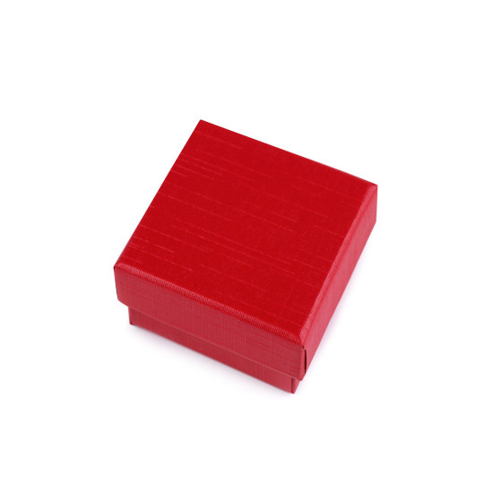 Cutie de bijuterii 5,5x5,5 cm - Roșu (12 Bucăți) Cutie de bijuterii 5,5x5,5 cm - Roșu (12 Bucăți)