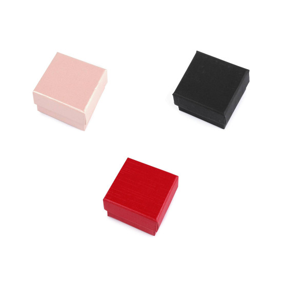 Cutie de bijuterii 5,5x5,5 cm - Roșu (12 Bucăți) Cutie de bijuterii 5,5x5,5 cm - Roșu (12 Bucăți)
