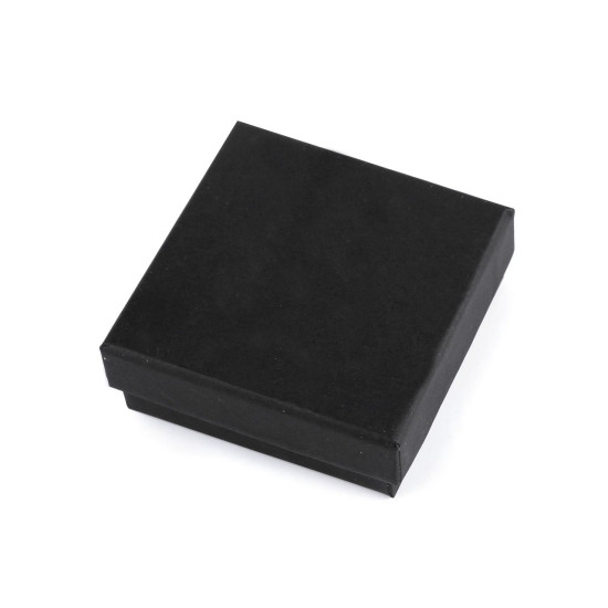 Cutie de bijuterii 9x9 cm - Negru (1 Bucată) Cutie de bijuterii 9x9 cm - Negru (1 Bucată)