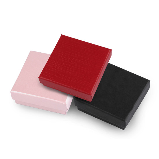Cutie de bijuterii 9x9 cm - Negru (1 Bucată) Cutie de bijuterii 9x9 cm - Negru (1 Bucată)