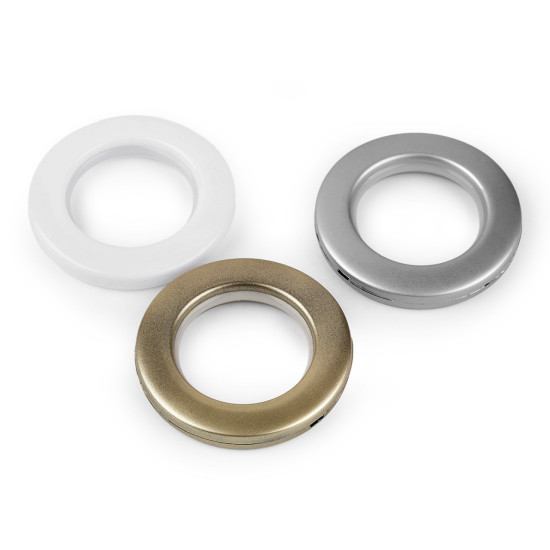 Ocheți pentru perdele și draperii interior ø42 mm - Alb (300 Seturi) Ocheți pentru perdele și draperii interior ø42 mm - Alb (300 Seturi)
