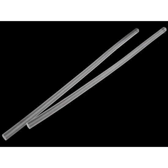 Baton de adeziv siliconic ø7 mm lungime 25 cm - Transparent (50 Bucăți) Baton de adeziv siliconic ø7 mm lungime 25 cm - Transparent (50 Bucăți)