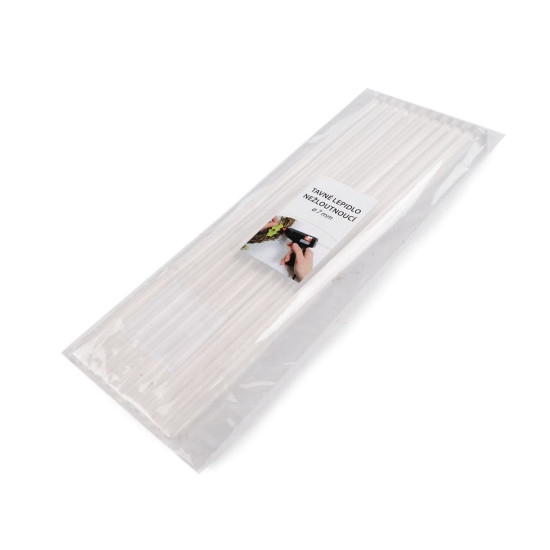 Baton de adeziv siliconic ø7 mm lungime 25 cm - Transparent (50 Bucăți) Baton de adeziv siliconic ø7 mm lungime 25 cm - Transparent (50 Bucăți)